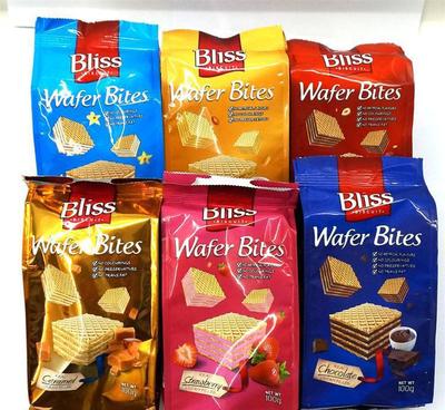 【批發阿拉伯聯合酋長國進口比麗滋夾心威化餅多口味100克/袋】價格_廠家_圖片 -
