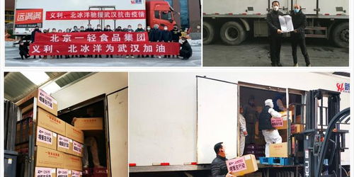 北京一輕食品集團(tuán)向武漢支援義利面包 北冰洋等物資